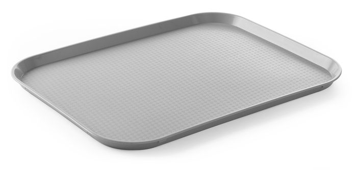 Plateaux fastfood grand, AmerBox, Gris clair, 350x450x(H)20mm — 878804