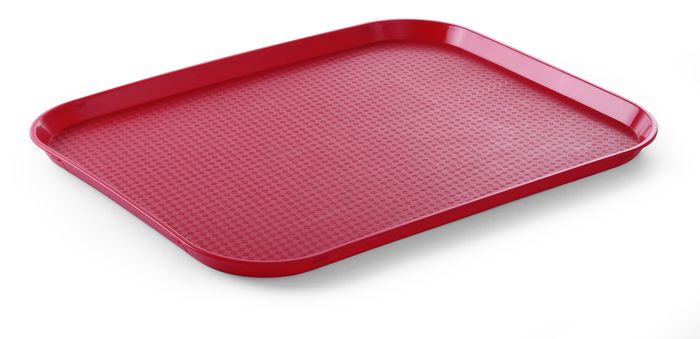 Fastfood dienbladen large, AmerBox, Rood, 350x450x(H)20mm — 878811