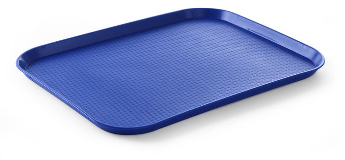 Fastfood dienbladen large, AmerBox, Blauw, 350x450x(H)20mm — 878828