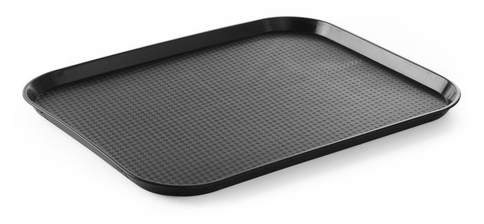 Fastfood dienbladen large, AmerBox, Zwart, 350x450x(H)20mm — 878859