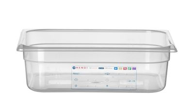 Bac Gastronorme 1/2, HENDI, GN 1/2, 6,5L, Transparent, 325x265x(H)100mm — 880173
