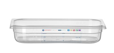 Bac Gastronorme 1/3, HENDI, GN 1/3, 2,5L, Transparent, 325x176x(H)65mm — 880289