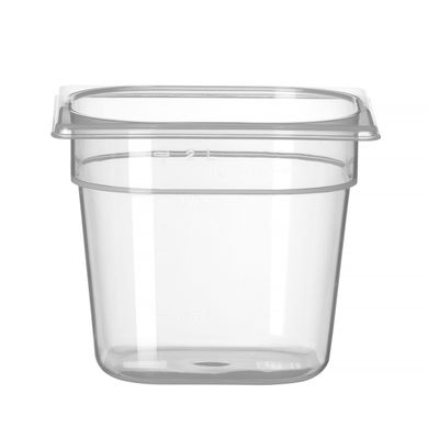 Container GN 1/6 polypropyleen, HENDI, Profi Line, GN 1/6, 2L, Transparant, 176x162x(H)150mm — 880418