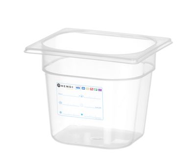 Container GN 1/6, HENDI, GN 1/6, 2,4L, Transparant, 176x162x(H)150mm — 880463