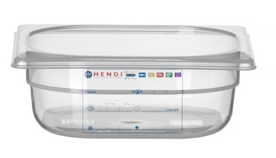Container GN 1/6, HENDI, GN 1/6, 1L, Transparant, 176x162x(H)65mm — 880487