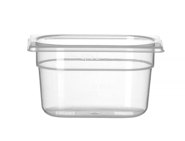 Bac Gastronorme 1/9, HENDI, Profi Line, 1,0, GN 1/9, 0,75L, Transparent, 176x108x(H)100mm — 880524