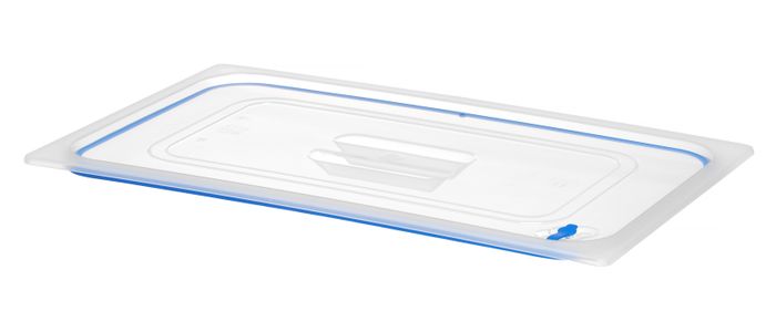 Couvercles pour bacs GN en polypropylène avec fermeture hermétique, HENDI, GN 1/1, Transparent, 530x325mm — 881804
