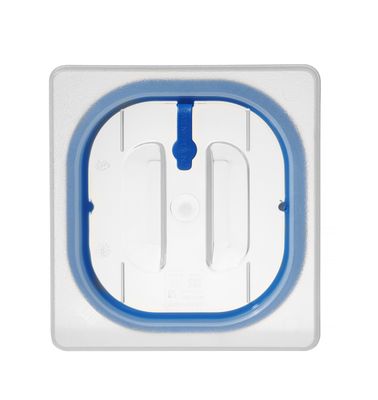 Couvercles pour bacs GN en polypropylène avec fermeture hermétique, HENDI, GN 1/6, Transparent, 176x162mm — 881842