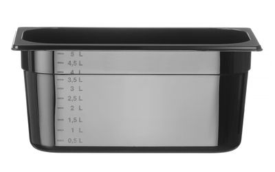 GN-bak 1/3 COOL, HENDI, COOL, GN 1/3, 5,5L, Zwart, 325x176x(H)150mm — 882207