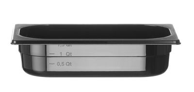 Bac GN 1/4 COOL, HENDI, COOL, GN 1/4, 1,7L, Noir, 265x163x(H)65mm — 882245