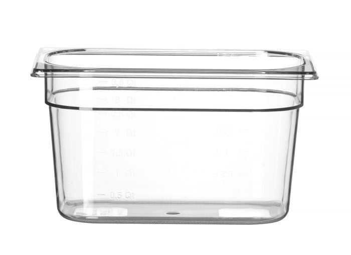 GN-bak 1/4 COOL, HENDI, COOL, GN 1/4, 4,8L, Transparant, 265x163x(H)200mm — 882290