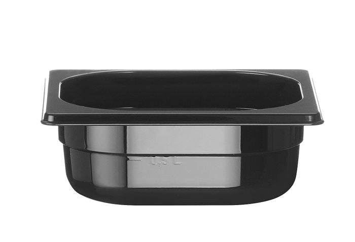 Bac GN 1/6 COOL, HENDI, COOL, GN 1/6, 1L, Noir, 176x162x(H)65mm — 882313