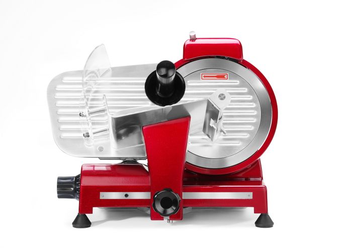 Trancheuse Profi Line 220 version rouge, HENDI, Profi Line, 230V/280W, 506x435x(H)347mm — 970294
