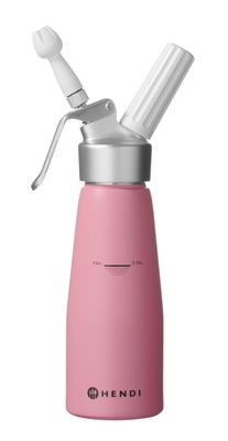 Siphon à chantilly, HENDI, 0,5L, Rose pastel, ⌀80x(H)260mm — 975886
