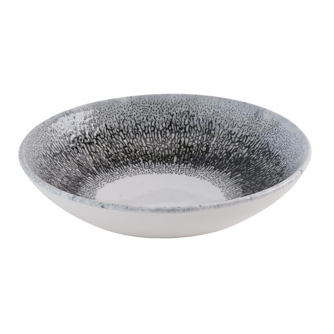 Assiettes coupes rondes Churchill Studio Prints Fusion Black Evolve 182mm (lot de 12) — HR304