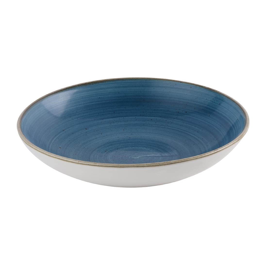Assiettes coupe ronde Churchill Stonecast Java Blue Evolve 247mm (lot de 12) — HR384