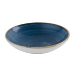 Assiettes coupe ronde Churchill Stonecast Java Blue 184mm (lot de 12) — HR385