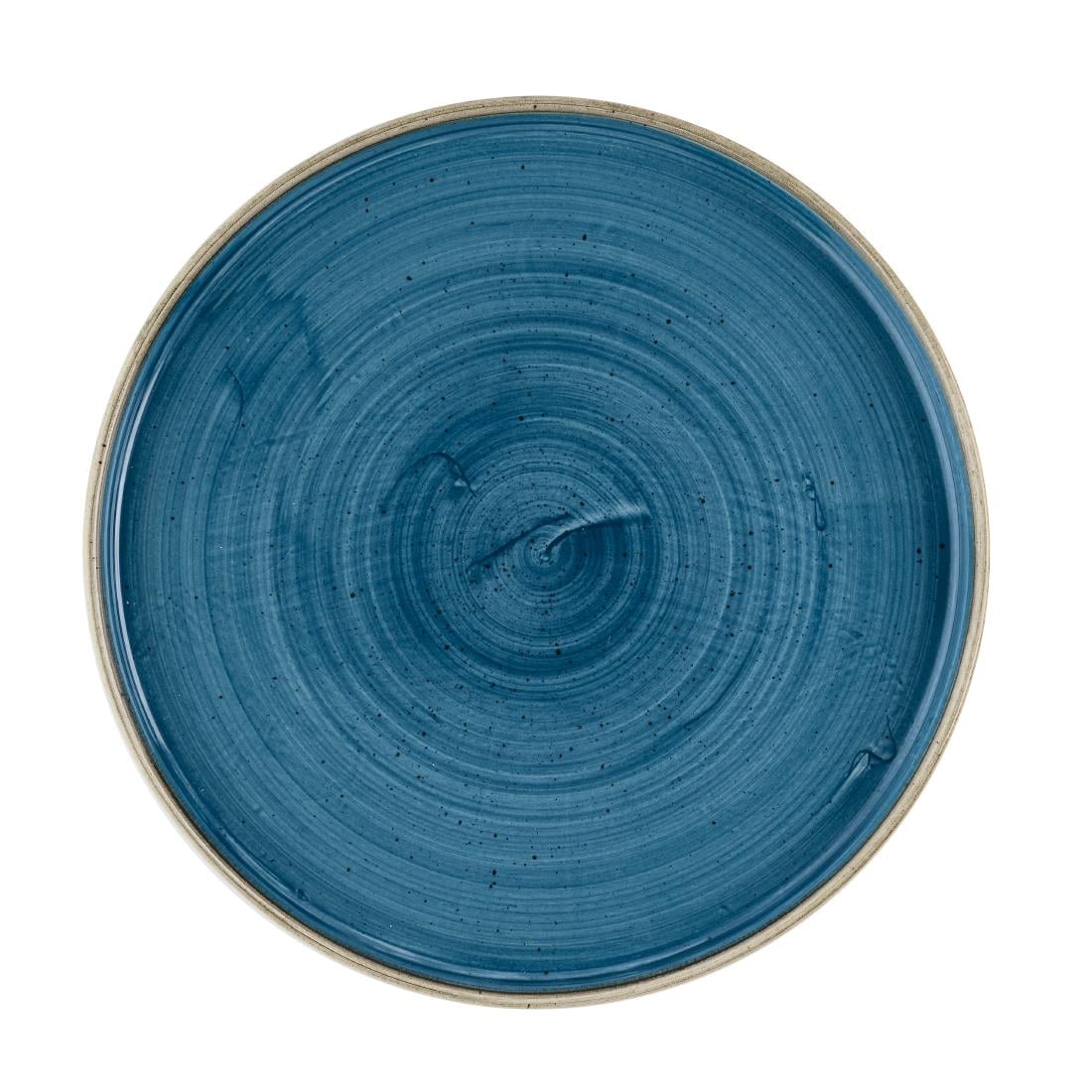 Assiettes avec rebord Churchill Stonecast Java Blue 260mm (lot de 6) — HR386