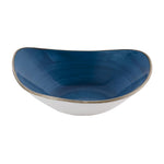 Bols triangulaires Churchill Stonecast Java Blue Lotus 228mm (lot de 12) — HR389
