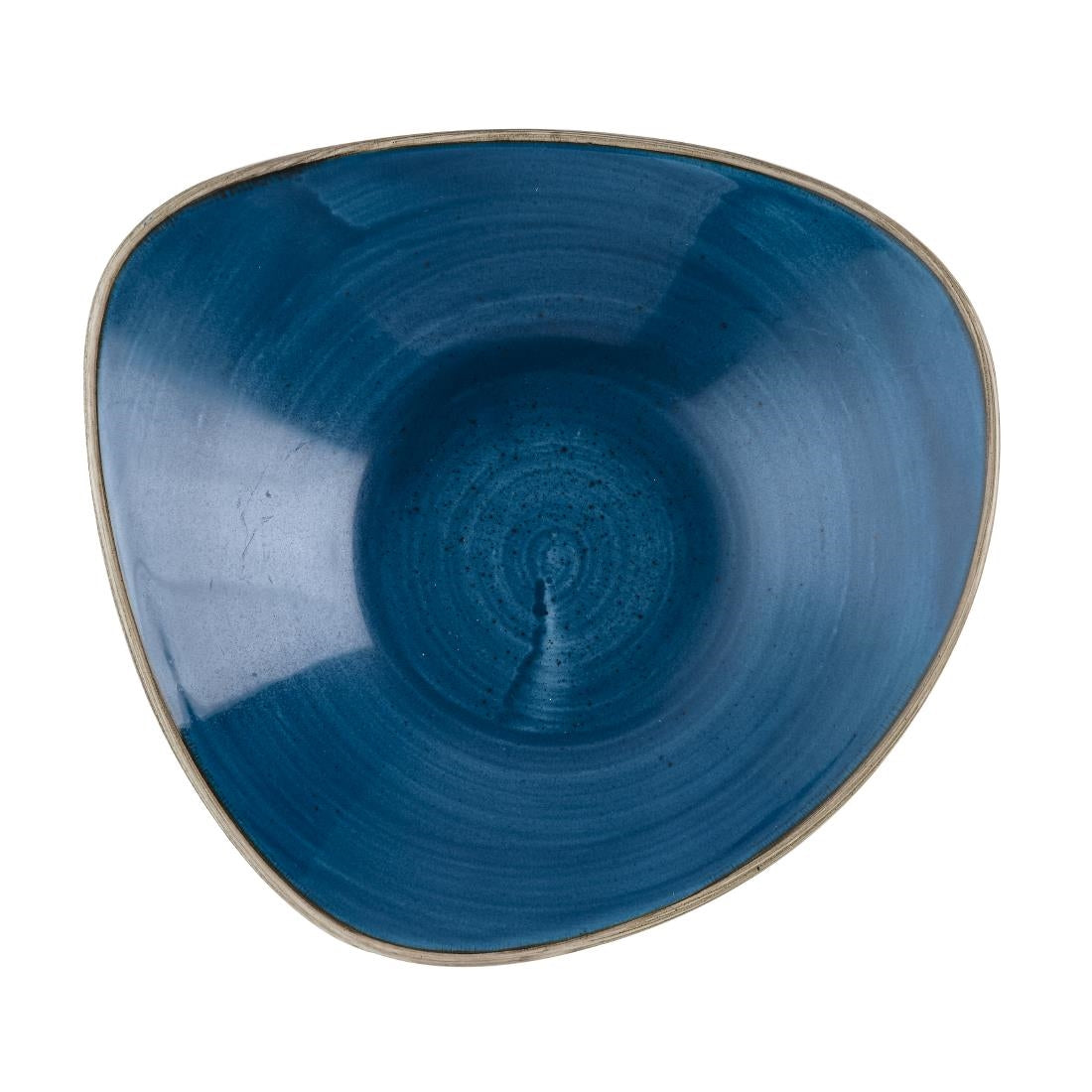 Bols triangulaires Churchill Stonecast Java Blue Lotus 228mm (lot de 12) — HR389