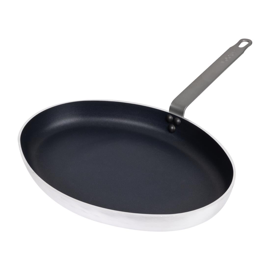 Poêle ovale en aluminium antiadhésif Vogue Teflon Platinum Plus 400mm — HT992