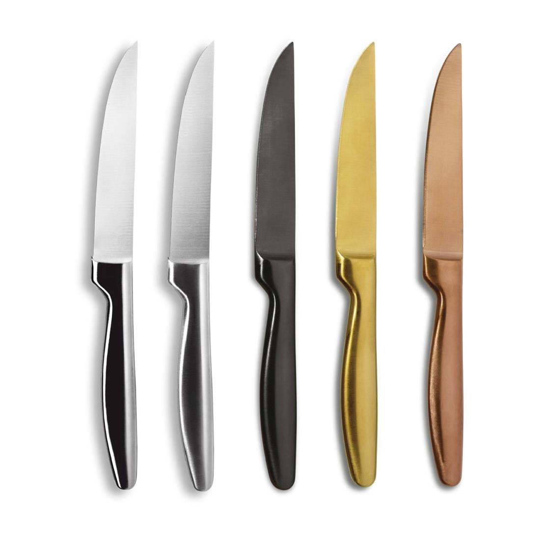 Couteaux à steak Comas Boj gris acier satiné (Boîte de 6) — HZ743