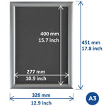 Cadre clipsable en aluminium Europel A3 25mm — HU438