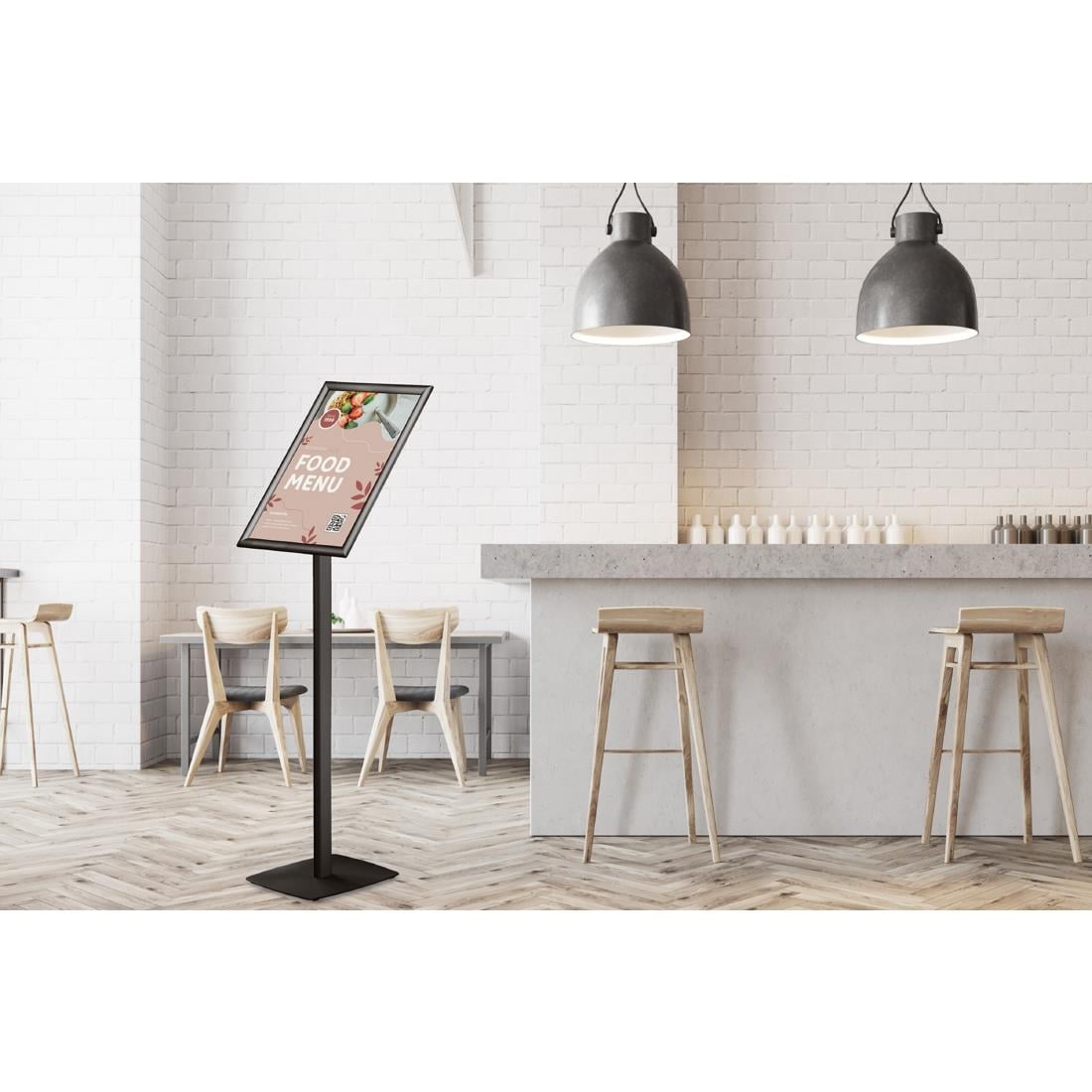 Porte-affiche Europel avec cadre clipsable A3 25mm noir — HU451