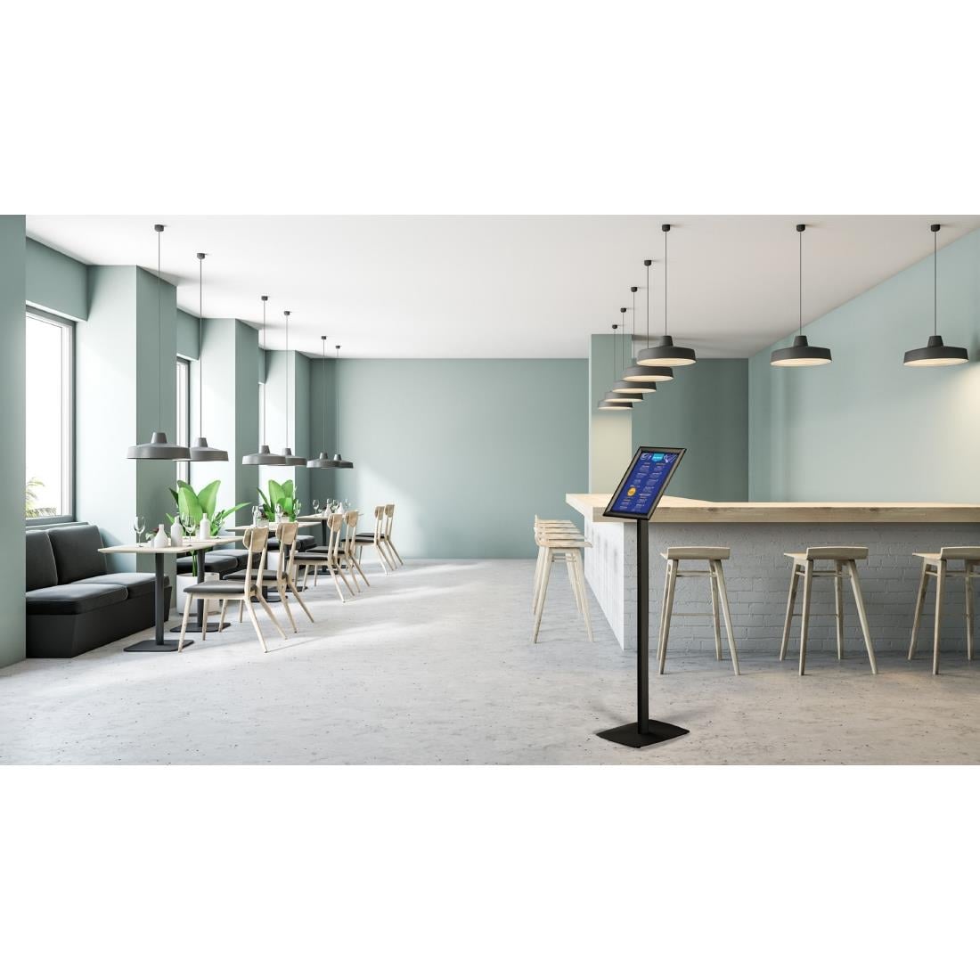 Porte-affiche Europel avec cadre clipsable A4 25mm noir — HU452