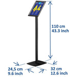 Porte-affiche Europel avec cadre clipsable A4 25mm noir — HU452