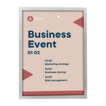 Cadres d'affichage autocollants Europel A3 argent (lot de 2) — HU453