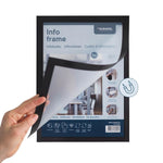 Cadres d'affichage autocollants Europel A3 argent (lot de 2) — HU453