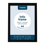 Cadres d'affichage autocollants Europel A4 noirs (lot de 2) — HU456