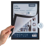 Cadres d'affichage autocollants Europel A5 argent (lot de 2) — HU457