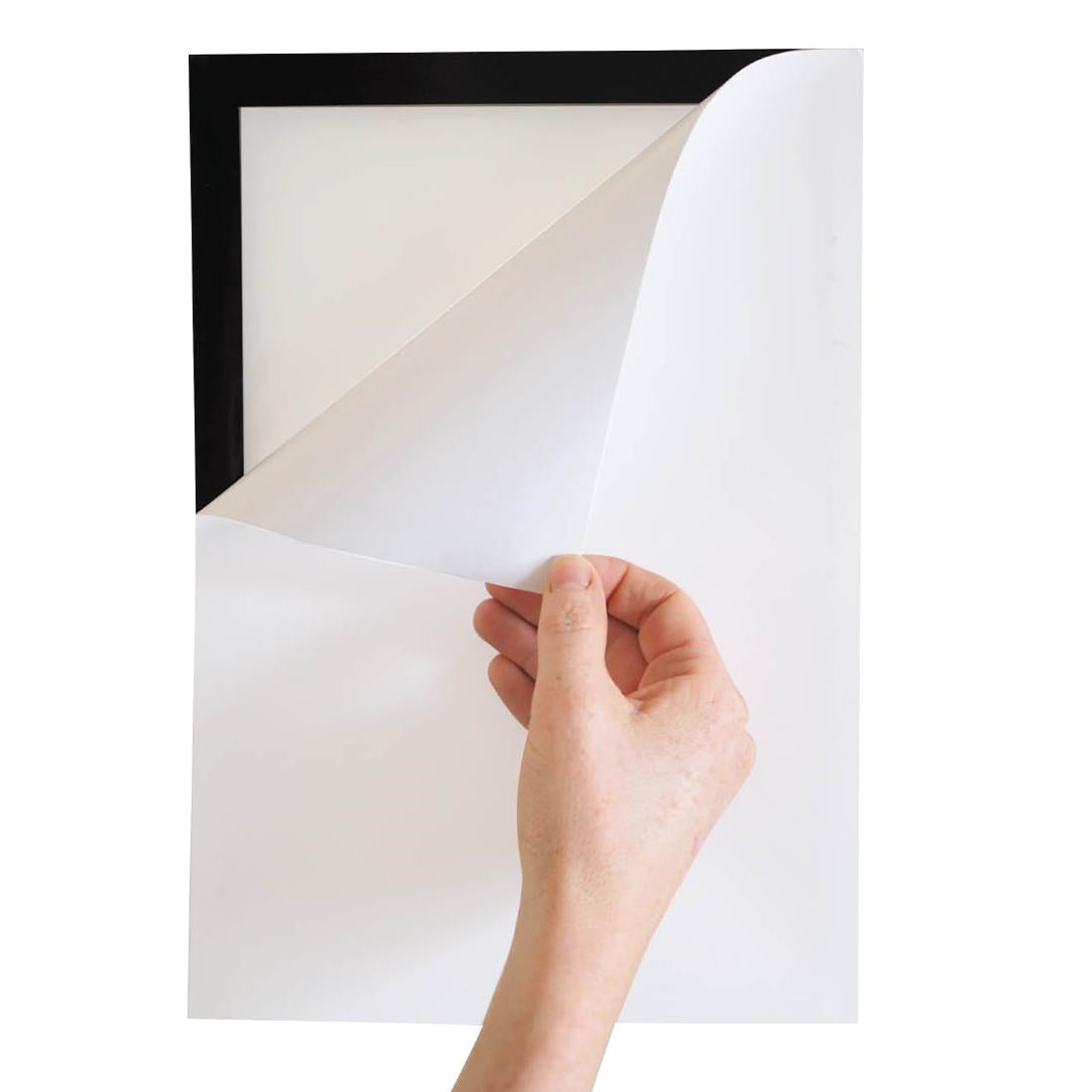 Cadres d'affichage autocollants Europel A5 argent (lot de 2) — HU457