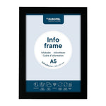 Cadres d'affichage autocollants Europel A5 noirs (lot de 2) — HU458