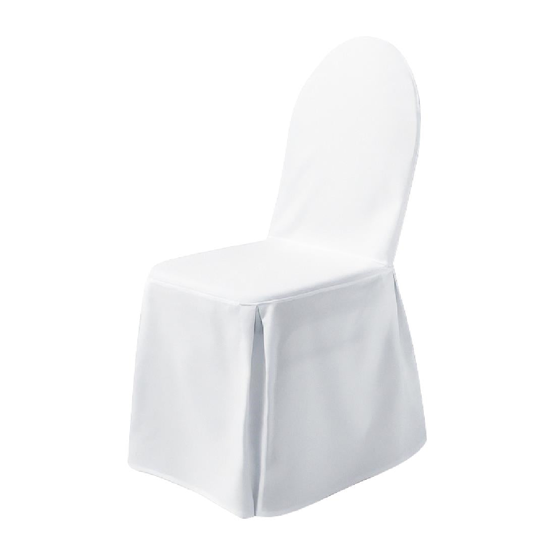 Housse de chaise tricotée Excellent Dena sans noeuds blanche — HU484
