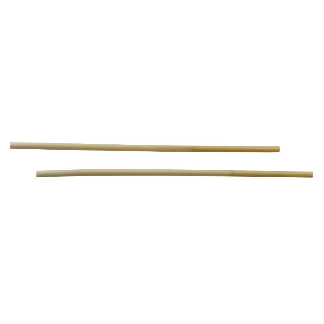 Pailles droites en roseau Sier Disposables 6-8 mm / 25 cm (lot de 50) — HU493