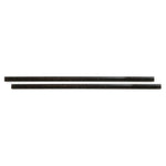 Pailles droites noires Sier Diposables Refork 8 mm / 24 cm (lot de 100) — HU496