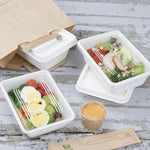 Couvercles PET Fiesta Recyclable pour barquettes en bagasse (lot de 100) — HW038