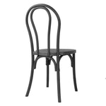 Chaises en résine style bois courbé Bolero Soho noires (lot de 4) — HW286