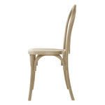 Chaises en résine style bois courbé Bolero Soho coloris naturel (lot de 4) — HW289