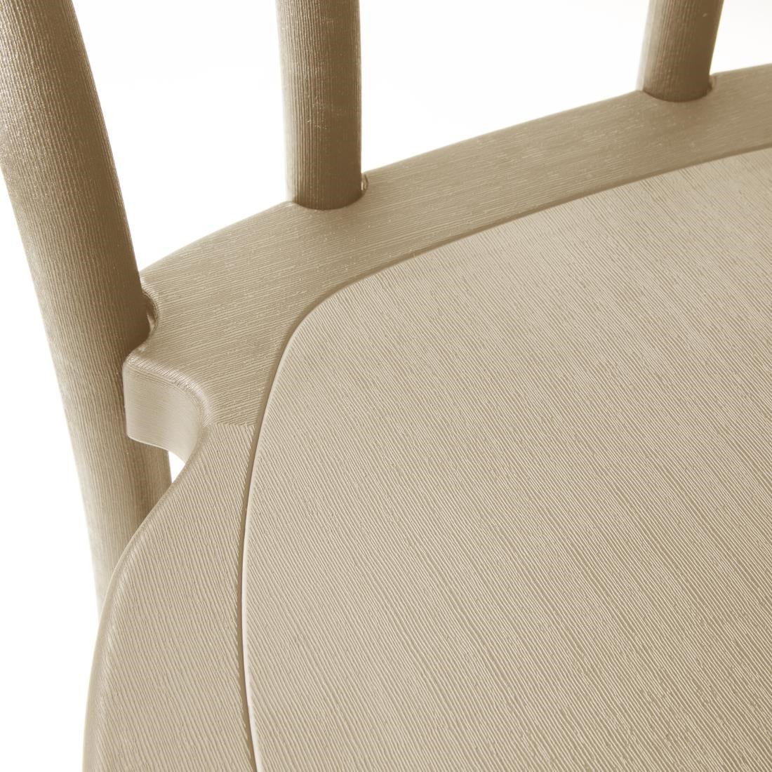 Chaises en résine style bois courbé Bolero Soho coloris naturel (lot de 4) — HW289