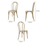 Chaises en résine style bois courbé Bolero Soho coloris naturel (lot de 4) — HW289