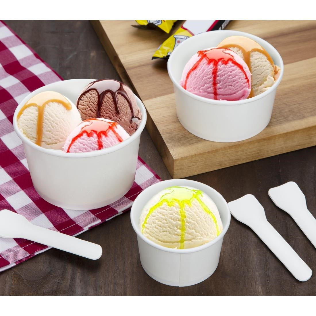 Pots à glace Fiesta Recyclable 85ml (lot de 1000) — HW631