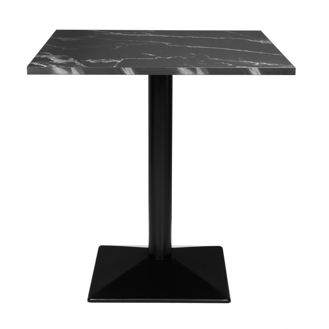 Table carrée Bolero Complete effet pierre noire 700mm — HW851