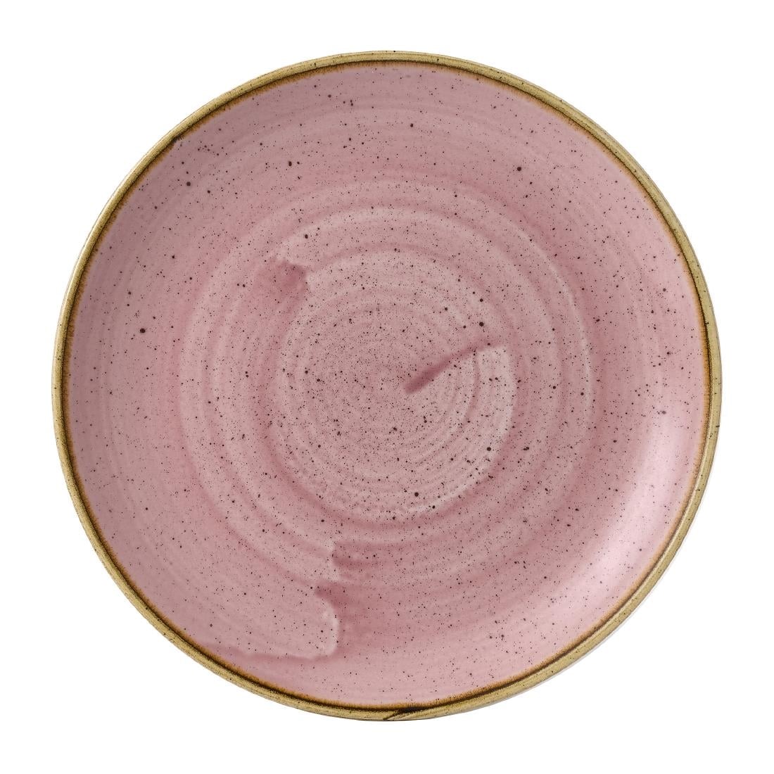 Assiettes rondes Churchill Stonecast Petal Pink 228mm (Lot de 12) — HX031