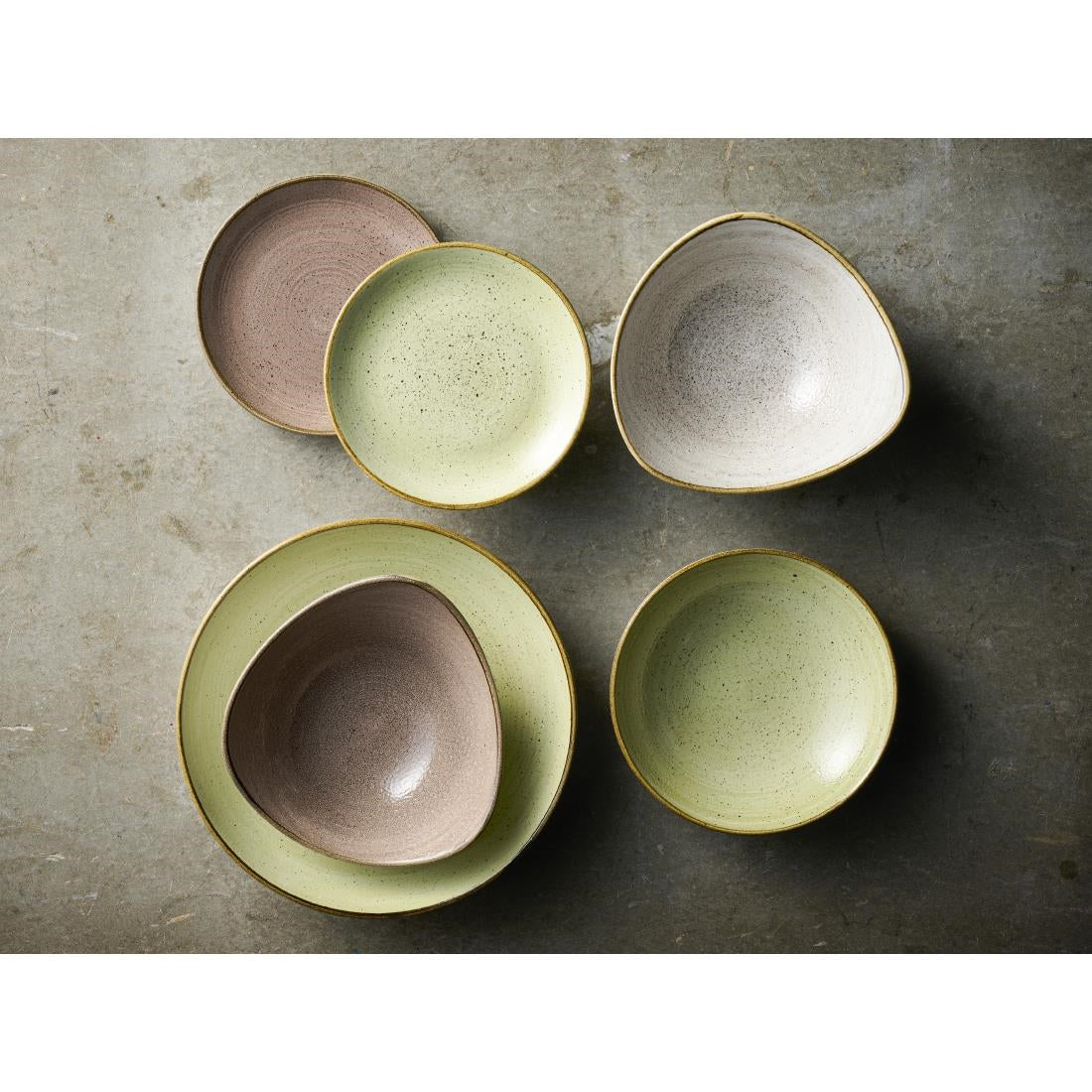 Bols Churchill Stonecast Raw Green 184mm (Lot de 12) — HX043