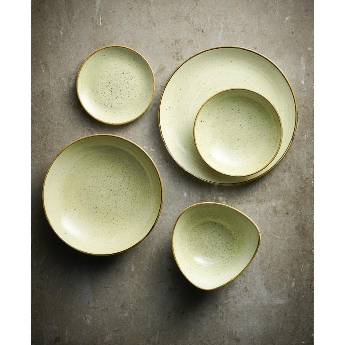 Bols Churchill Stonecast Raw Green 184mm (Lot de 12) — HX043