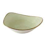 Bols triangulaires Churchill Stonecast Raw Green Lotus 177mm (Lot de 12) — HX047